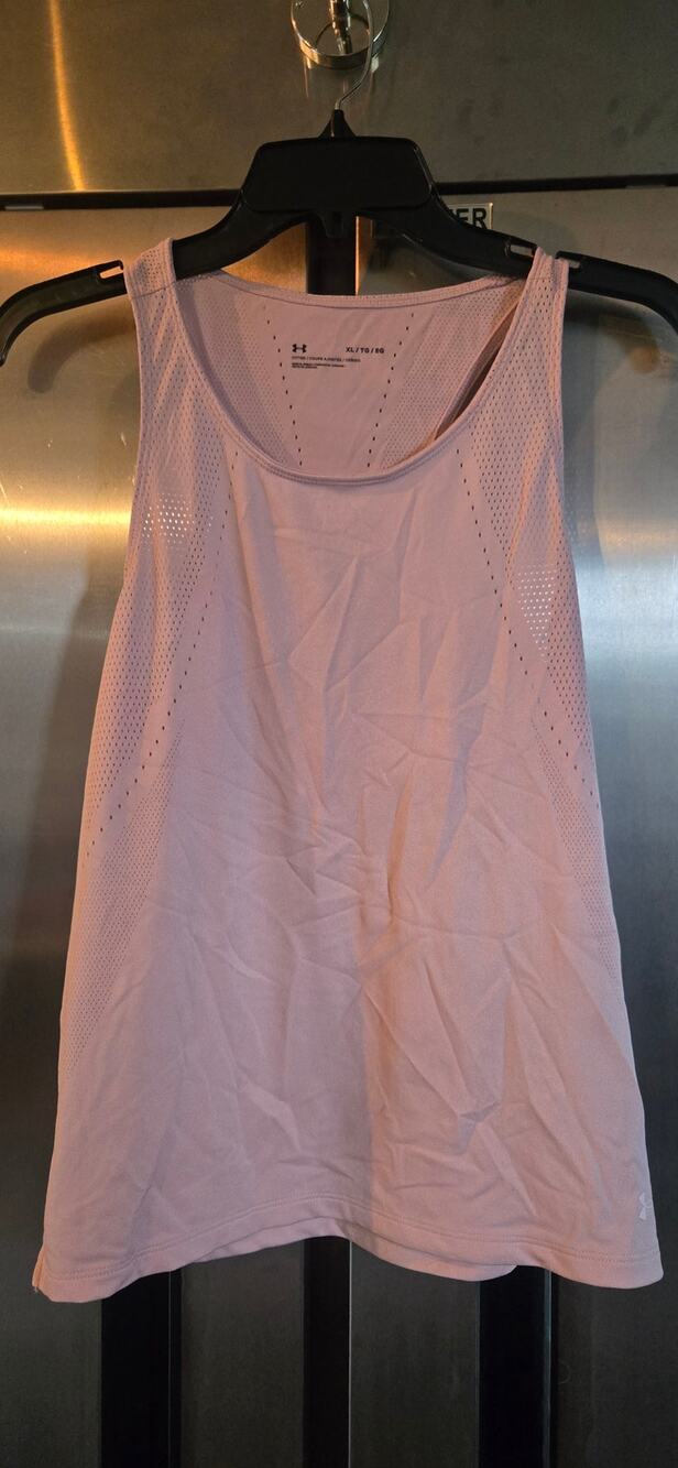 Under Armour Fitted Racerback Tank Top Blush Pink Size XL